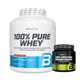 BioTech USA Pure Whey 2270g Creatine 300g Bundle Muskelaufbau BCAA Kraft