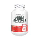 BioTech USA Mega Omega 3 | Fischöl Kapseln für Herz & Gehirn | 90 Kapseln - NirooX NutritionNirooX