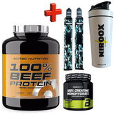 Scitec 100% Beef Protein 1800g BioTech Creatin 300g Großpackung laktosefrei NirooX