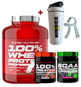 Scitec Whey Protein 2350g BCAA Xpress 300g Creatin 300g Bundle Muskelaufbau NirooX