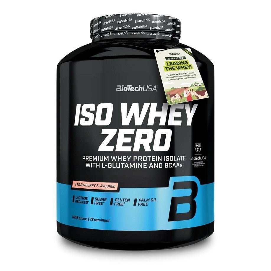 2x BioTech USA Iso Whey Zero 1816g laktosefrei zuckerfrei Whey Isolat Doppelpack NirooX
