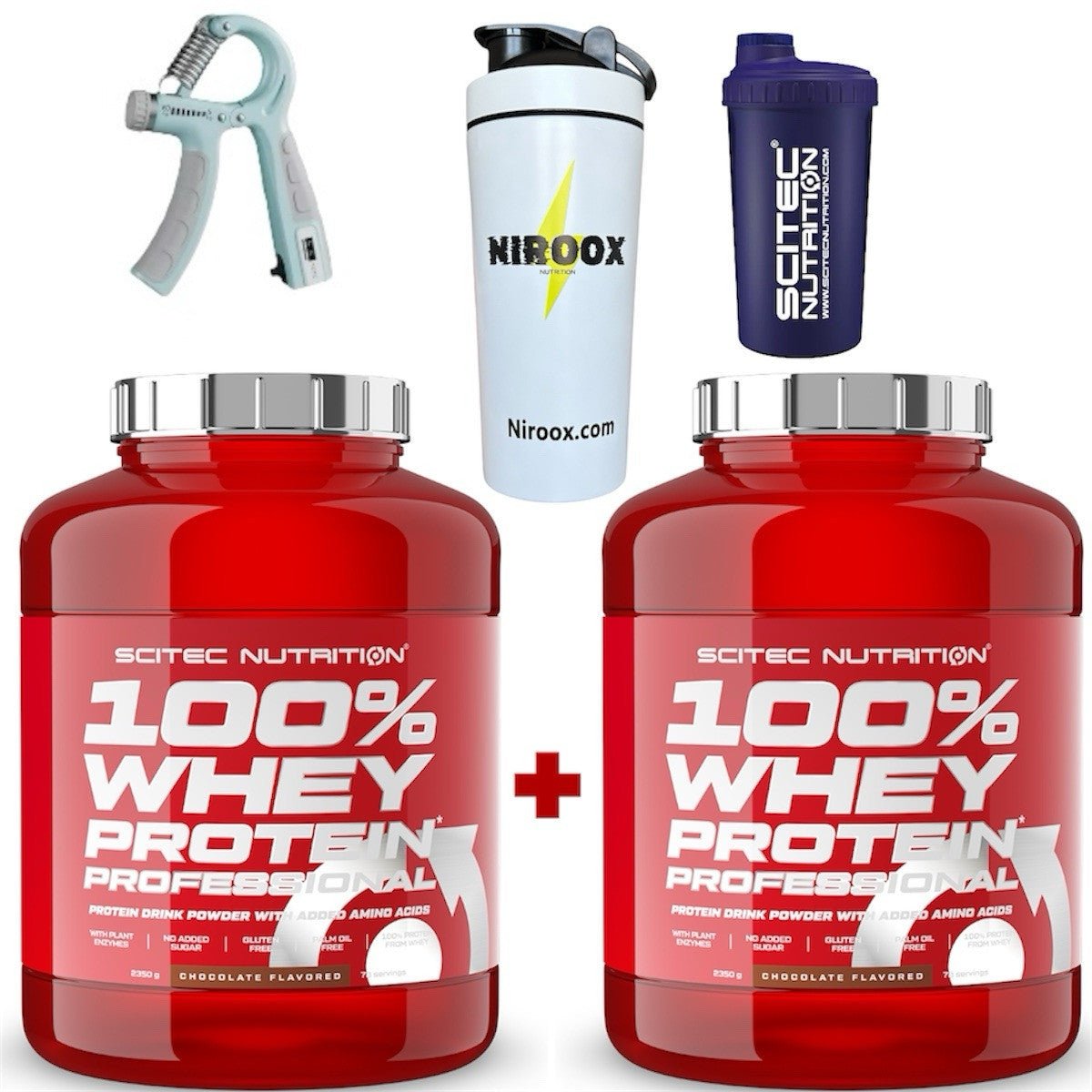 2x Scitec Nutrition 100% Whey Protein Professional 2350g | 4700g Gesamt - NirooX NutritionNirooX Nutrition