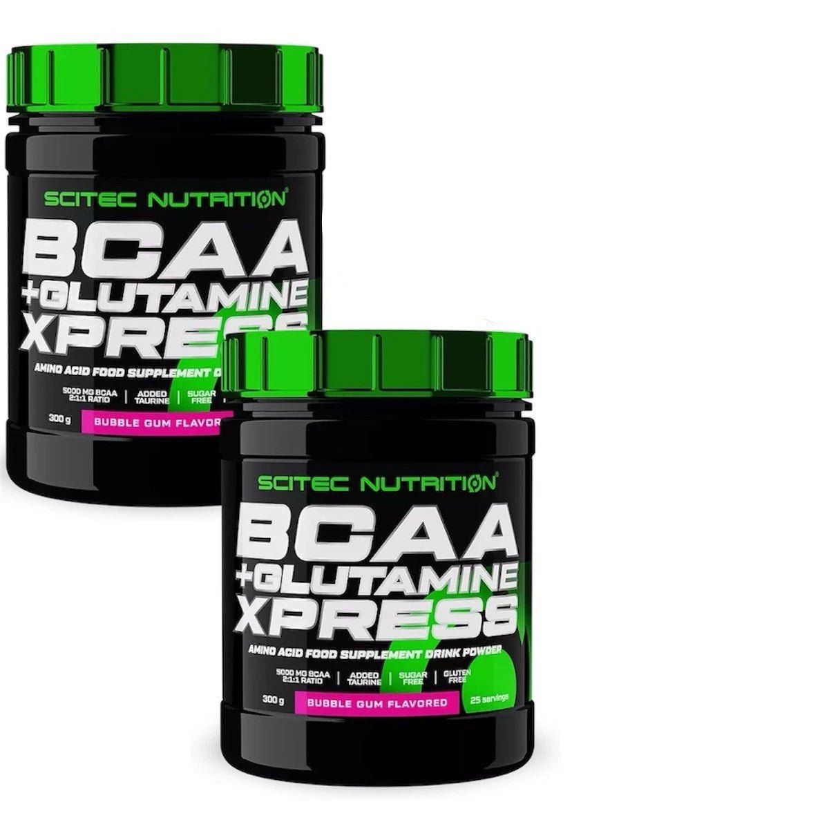 2x Scitec Nutrition BCAA + Glutamine Xpress 300g Doppelpack 600g – BCAAs und Glutamin Aminosäuren für Muskelaufbau und Regeneration
