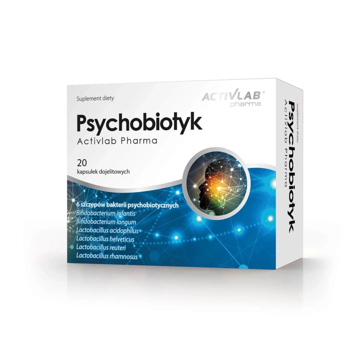Activlab Pharma Psychobiotic 20 Kaps, Probiotyk, Stress, Darm variant - NirooX NutritionActivlab