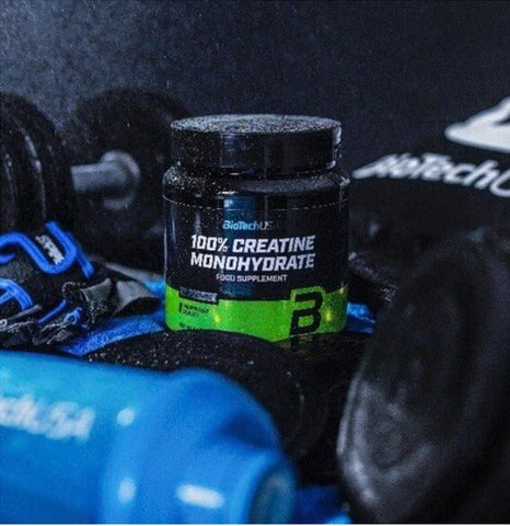BioTech USA 100% Micronized Creatine Monohydrate 500g + Edelstahl Shaker - NirooX NutritionNirooX Nutrition