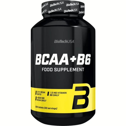 BioTech USA BCAA + B6 – 100 Tabletten | Aminosäuren mit Vitamin B6 - NirooX NutritionNirooX Nutrition