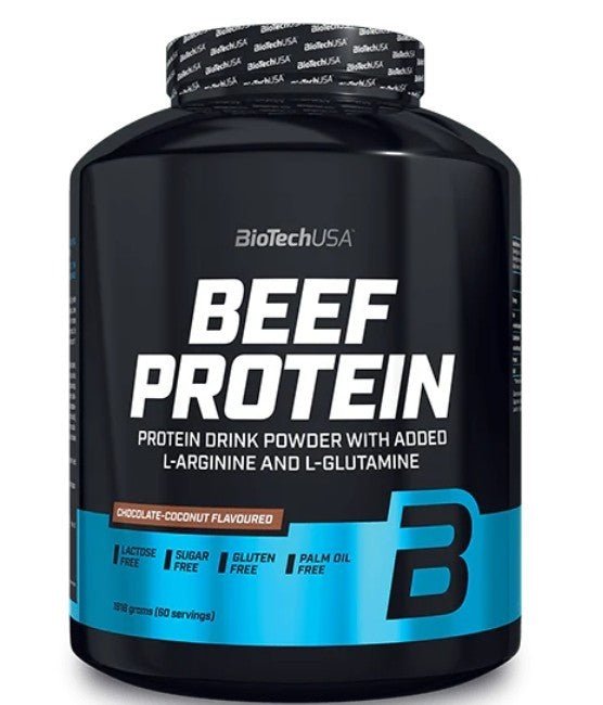BioTech USA Beef Protein 2x 1816g laktosefrei Doppelpack Eiweißpulver Muskelaufbau NirooX