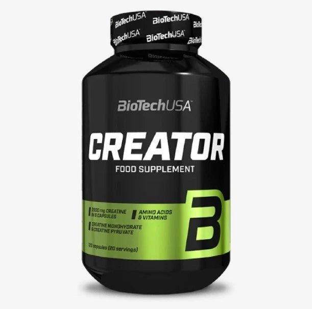 BioTech USA Crea - Tor – 120 Kapseln | Kreatin - Matrix mit 4 Kreatinarten - NirooX NutritionNirooX Nutrition