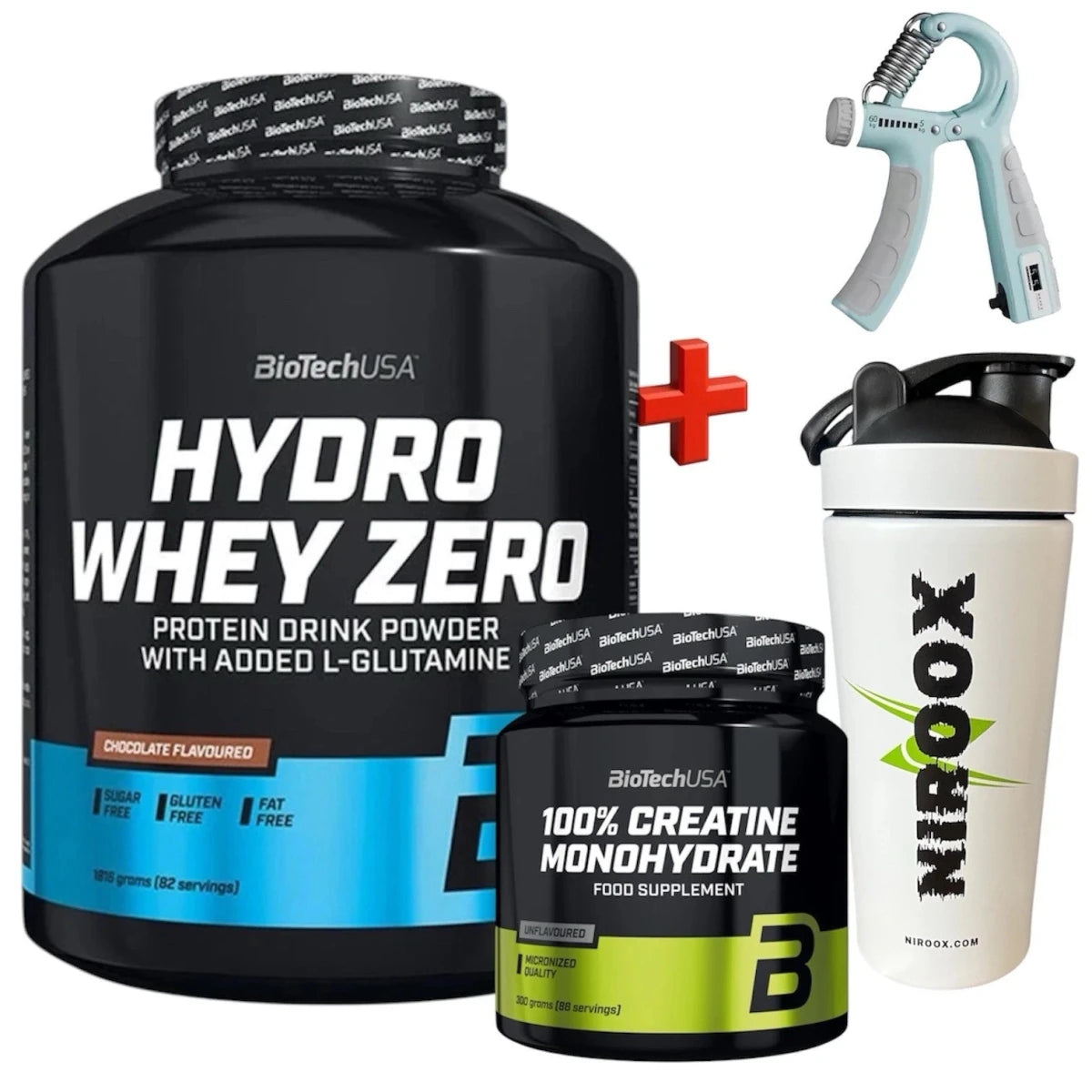Biotech USA Hydro Whey Zero 1816g Muskelaufbau + Creatine 300 gr + Bonus - NirooX NutritionNirooX Nutrition