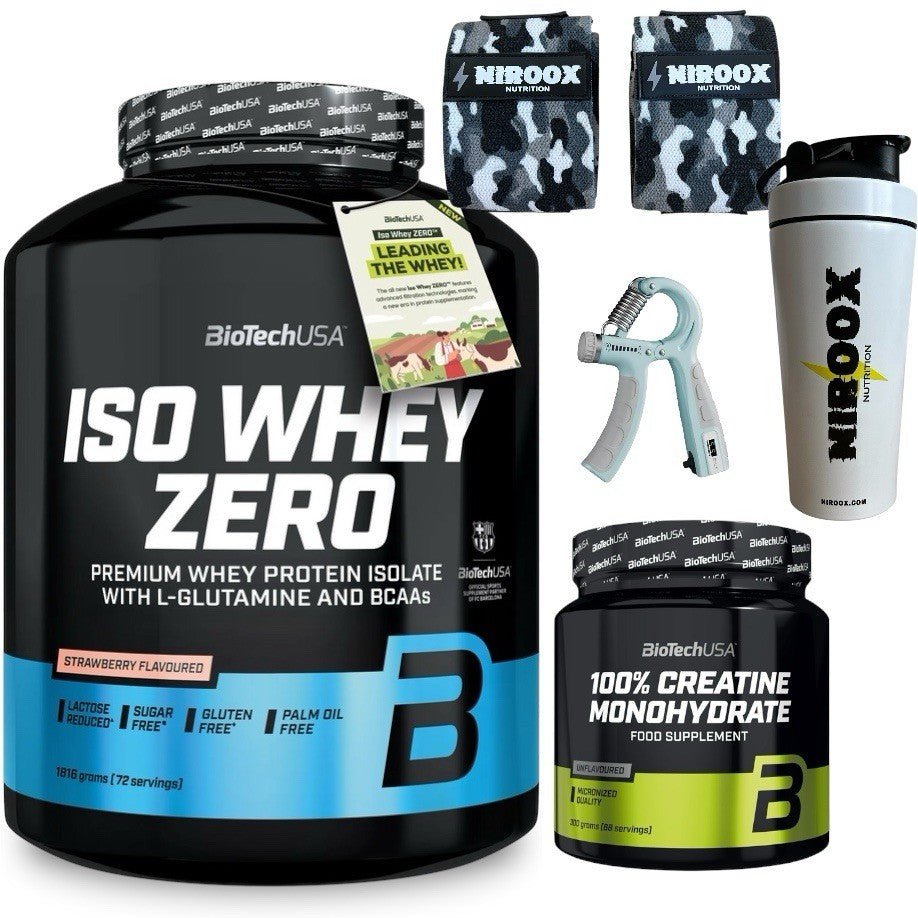 BioTech USA Iso Whey Zero Laktosefrei 1816g + Creatine 300g | Bundle - NirooX NutritionProteinNirooX Nutrition