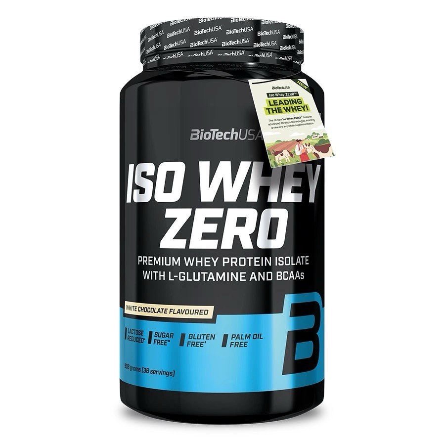 BioTech USA Iso Whey Zero 908g Creatin 300g laktosefreies Whey Isolat Bundle Muskelaufbau NirooX