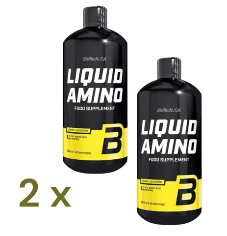 BioTech USA Liquid Amino – 2x 1000ml | Flüssige Aminosäuren BCAA AAKG - NirooX NutritionNirooX Nutrition