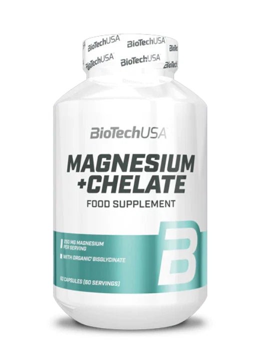 BioTech USA Magnesium + Chelate 60 Kapseln - Vitalstoff - Regeneration - NirooX NutritionNirooX Nutrition