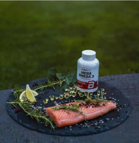 BioTech USA Mega Omega 3 Fetsäuren Fischöl 90 Kapseln EPA DHA - NirooX NutritionNirooX Nutrition