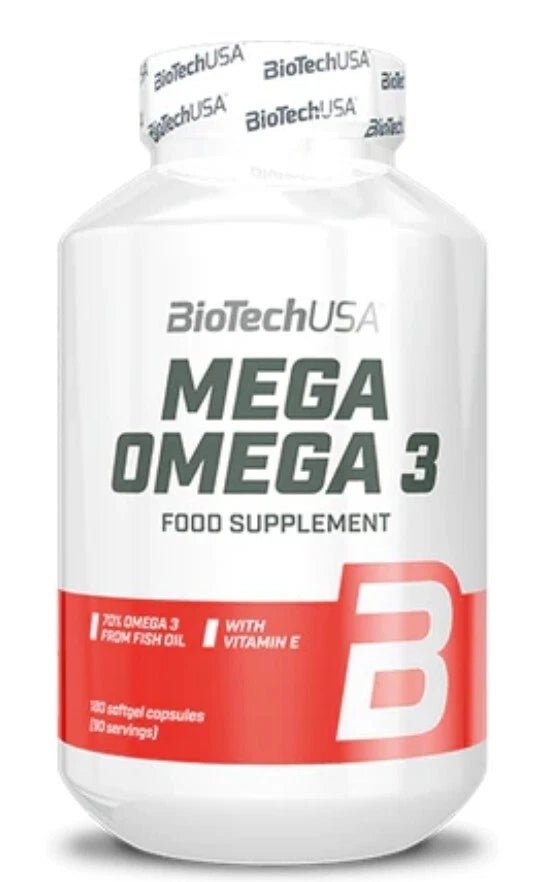 BioTech USA Mega Omega 3 Fetsäuren Fischöl 90 Kapseln EPA DHA - NirooX NutritionNirooX Nutrition