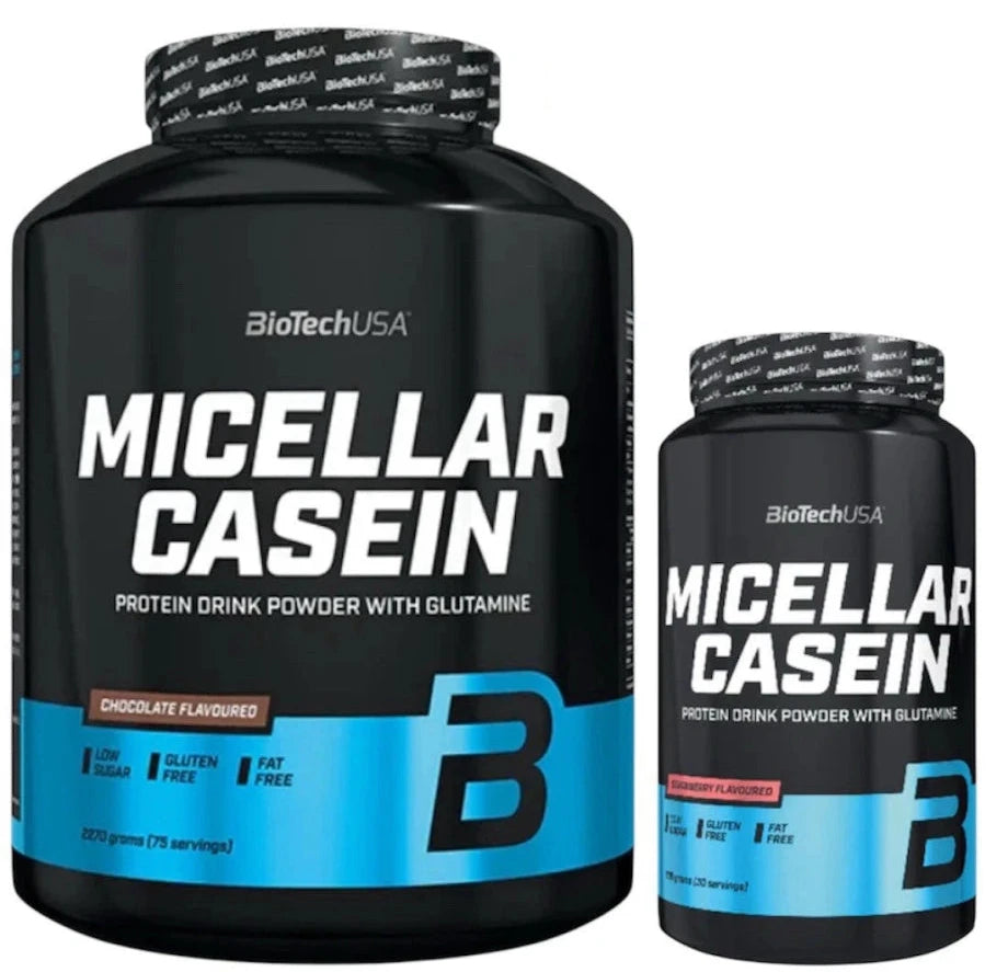 Biotech USA Micellar Casein – 908 - 2270g + Bonus | Nachtprotein 73% - NirooX NutritionNirooX Nutrition