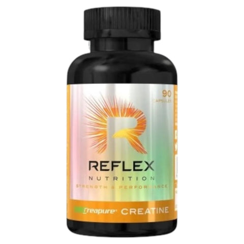 Reflex Nutrition Creatine Creapure 90 Kapseln Premium Kreatin Monohydrat Made in Germany 99,99% rein für Kraftsteigerung