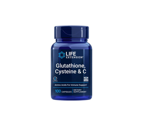 Life Extension Glutathione Cysteine & C 100 Kapseln | Antioxidans - NirooX NutritionNirooX Nutrition