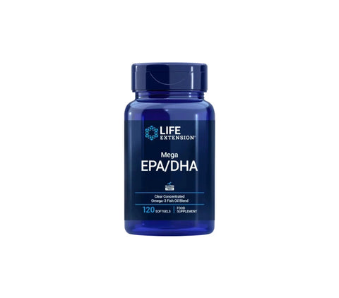 Life Extension, Mega EPA/DHA, 120 glutenfreie Softgels, 120 Stück (1er Pack) - NirooX NutritionNirooX Nutrition