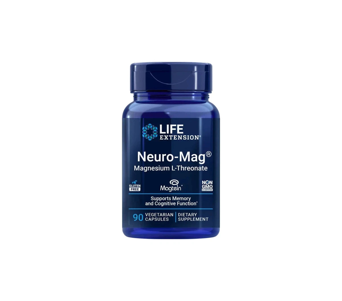 Life Extension, Neuro-Mag, Magnesium-L-Th<wbr/>reonat, 90 vegetarische 2 x 90 Kapseln - NirooX NutritionNirooX Nutrition