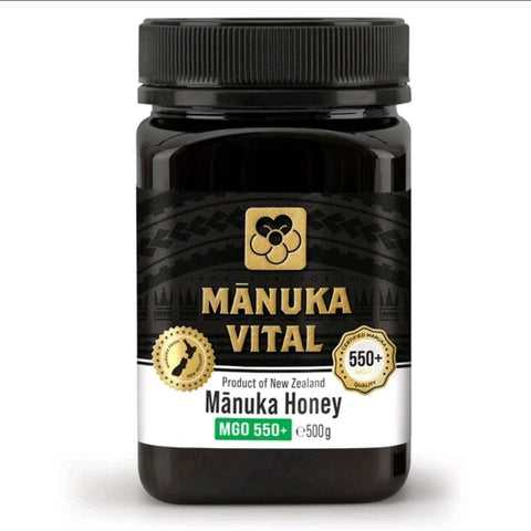 Manuka Vital Honig MGO 450+ 550+ 500g Neuseeland Premium antibakteriell NirooX
