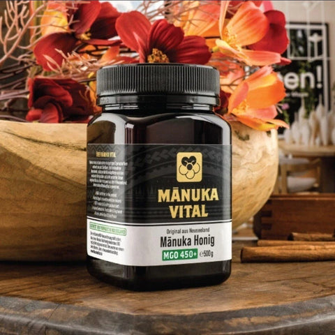 Manuka Vital Honig MGO 450+ 550+ 500g Neuseeland Premium antibakteriell NirooX