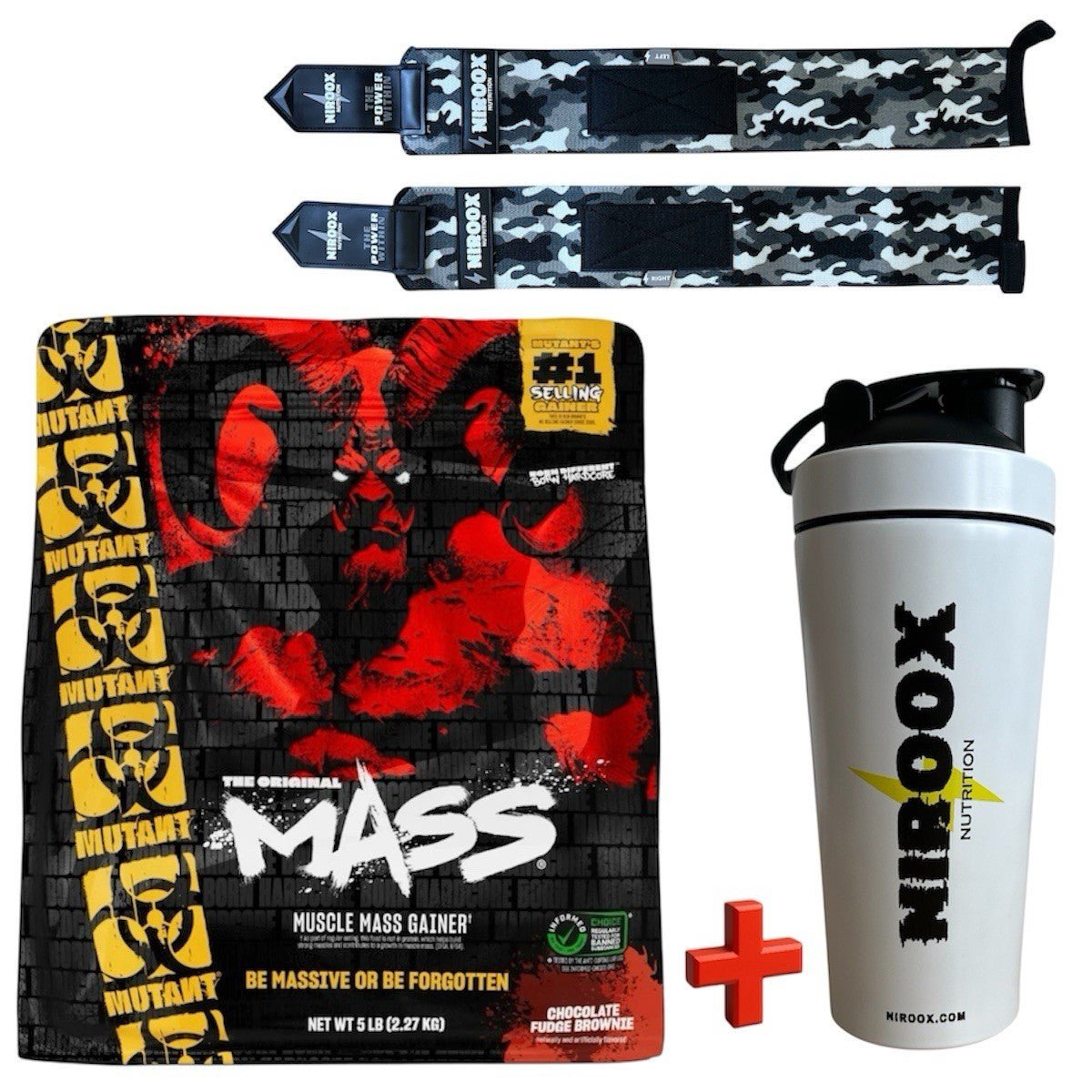 Mutant Mass Weight Gainer 2270g – 56g Protein, 1100 Kalorien, BCAAs & EAAs | Masse Aufbauen - NirooX NutritionNirooX Nutrition