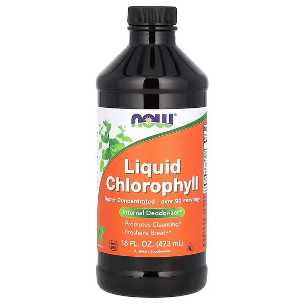 NOW Foods Liquid Chlorophyll 473ml – Flüssiges Chlorophyll | Entgiftung & Atem - NirooX NutritionNirooX Nutrition