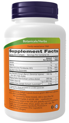 NOW Foods Prostate Support 90 Kapseln | Sägepalme & Lycopin - NirooX NutritionNirooX Nutrition