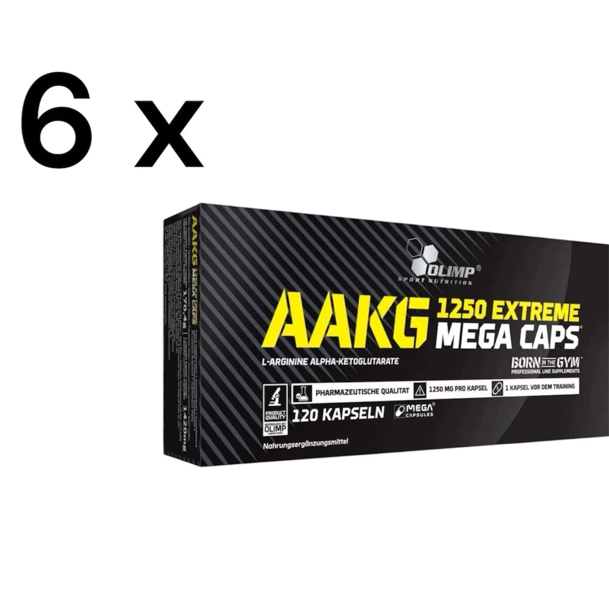 Olimp AAKG 1250 Extreme Mega Caps - 6 X 120 Kapseln/ 720 Kapseln - NirooX NutritionNirooX Nutrition