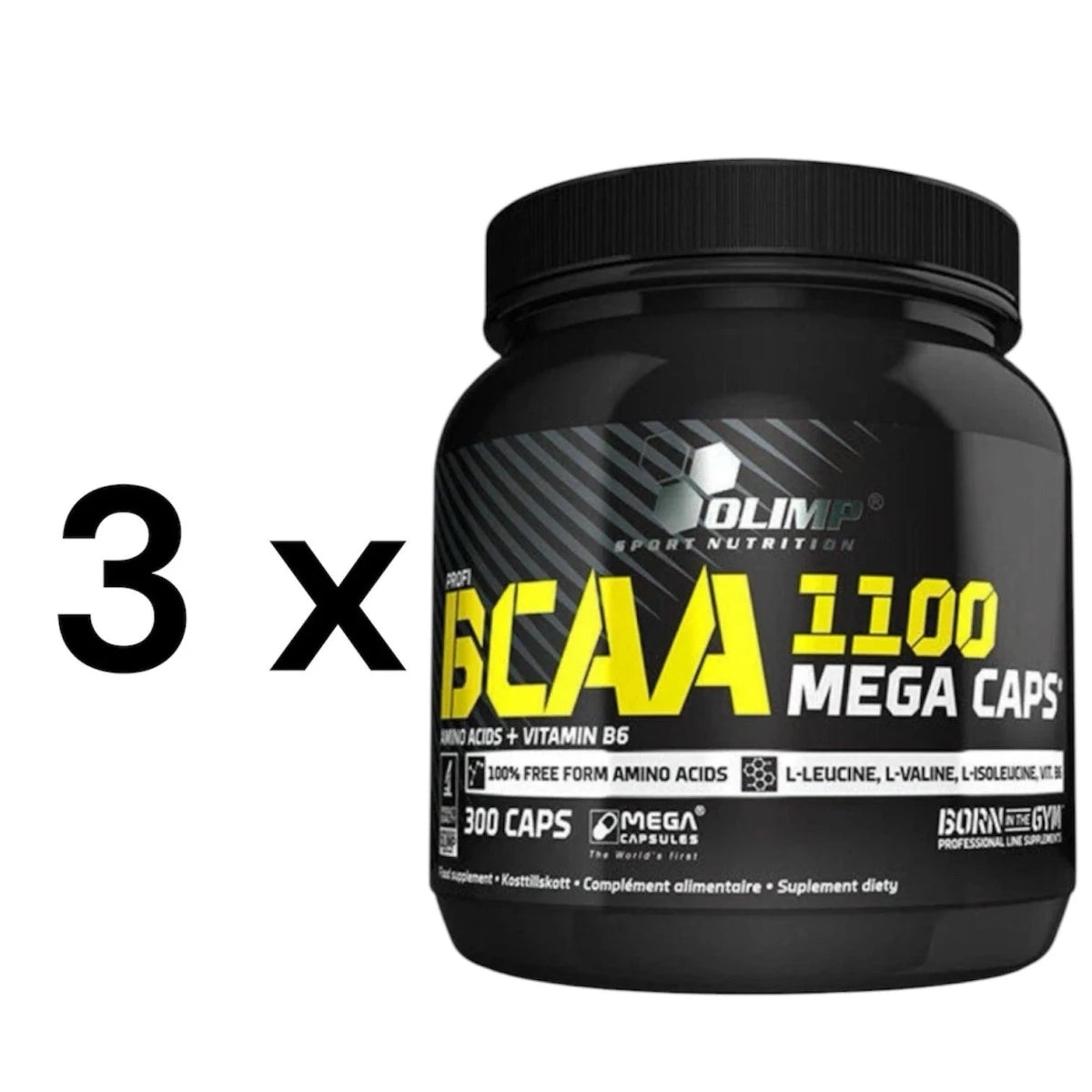 Olimp BCAA Mega Caps 1100, 300 Kapseln/ 3 x 300 Kapseln - NirooX NutritionNirooX Nutrition