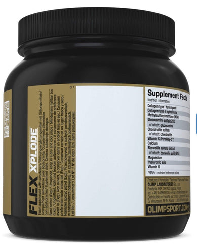 Olimp Flex Xplode 369g – Kollagen Typ I & II, MSM, Glucosamin, Chondroitin, Hyaluronsäure & Vitamin C | Knochen & Knorpel - NirooX NutritionNirooX Nutrition