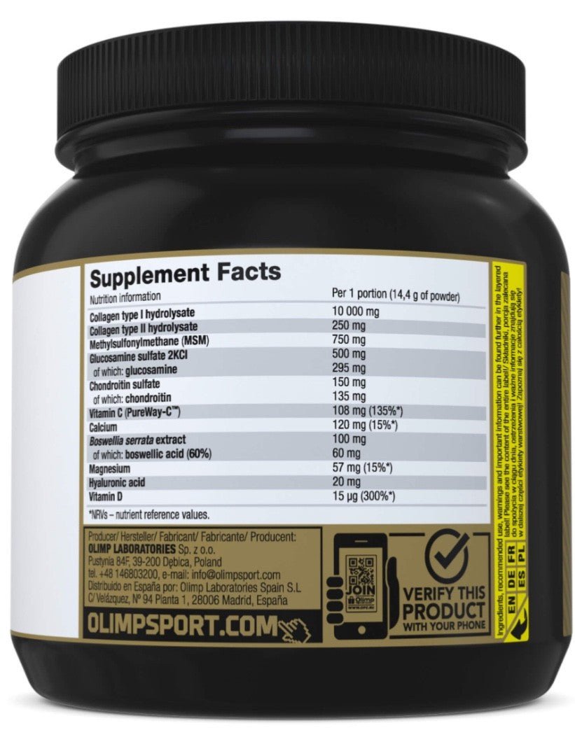 Olimp Flex Xplode 369g – Kollagen Typ I & II, MSM, Glucosamin, Chondroitin, Hyaluronsäure & Vitamin C | Knochen & Knorpel - NirooX NutritionNirooX Nutrition
