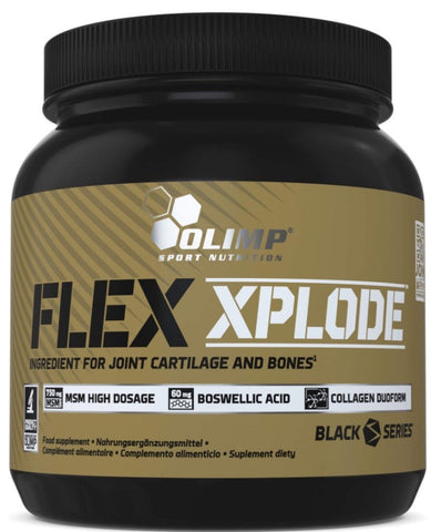 Olimp Flex Xplode 369g – Kollagen Typ I & II, MSM, Glucosamin, Chondroitin, Hyaluronsäure & Vitamin C | Knochen & Knorpel - NirooX NutritionNirooX Nutrition