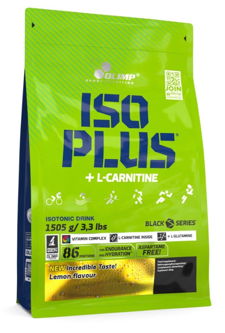 Olimp Iso Plus Powder 1505g Beutel – Isotonisches Sportgetränk mit Elektrolyten, Vitaminen & L - Carnitin | Ausdauer & Hydration - NirooX NutritionNirooX Nutrition