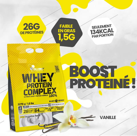 Olimp Whey Protein Complex 100% 2270g Premium Proteinpulver mit Konzentrat und Isolat für Muskelaufbau