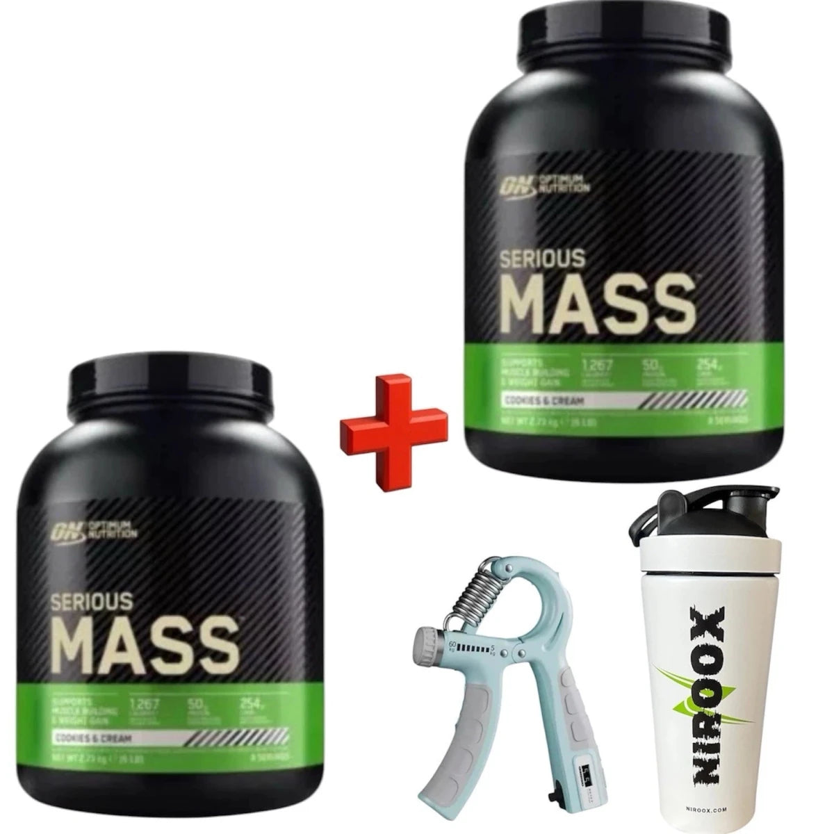 Optimum Nutrition Serious Mass Weight Gainer Protein Dose 2727 gr / 2 x 2727 gr - NirooX NutritionNirooX Nutrition