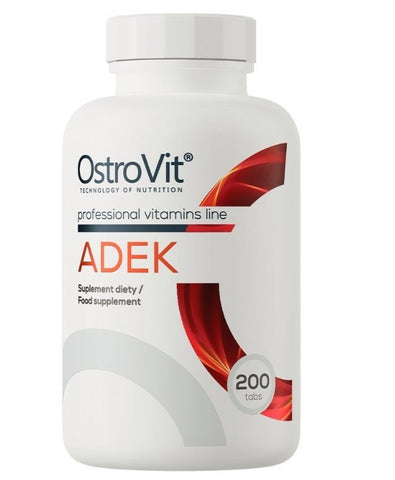 OstroVit ADEK 200 Tabletten Vitamin A D3 E K2 Komplex Immunsystem Knochen NirooX