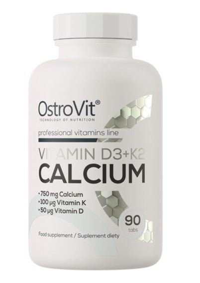 OstroVit Vitamin D3 K2 Calcium 90 Tabletten Knochen Herzgesundheit Sporternährung NirooX