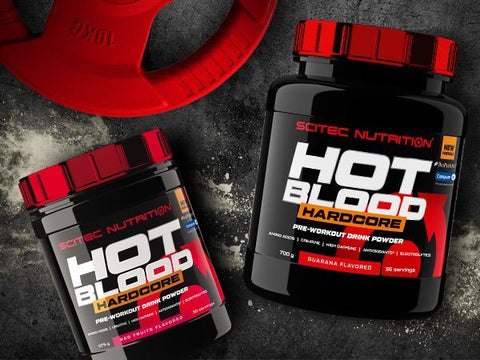 Pre - Workout Power Stack – Hot Blood Hardcore 375g + Citrullin Malat 300g + Caffeine 200mg | Trainingsbooster Bundle - NirooX NutritionNirooX Nutrition
