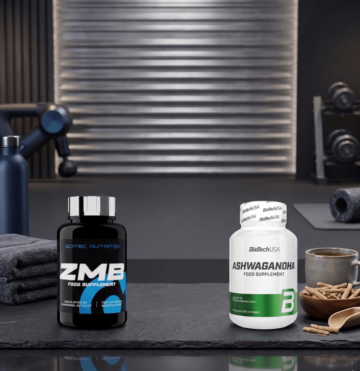 Recovery & Sleep Stack – Casein 2350g + ZMB + Ashwagandha | Nachtprotein Regenerations - Bundle - NirooX NutritionNirooX Nutrition