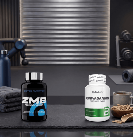 Recovery & Sleep Stack – Casein 2350g + ZMB + Ashwagandha | Nachtprotein Regenerations - Bundle - NirooX NutritionNirooX Nutrition