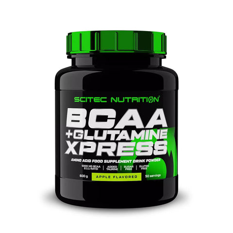 2x Scitec Nutrition BCAA + Glutamine Xpress 600g Doppelpack 1200g – BCAAs und Glutamin Aminosäuren für Muskelaufbau und Regeneration