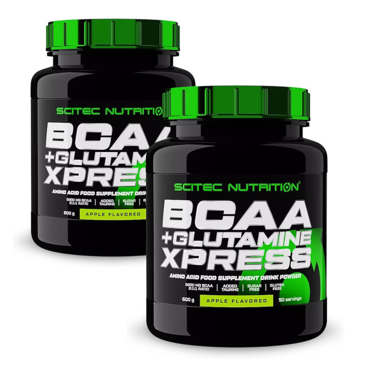 2x Scitec Nutrition BCAA + Glutamine Xpress 600g Doppelpack 1200g – BCAAs und Glutamin Aminosäuren für Muskelaufbau und Regeneration