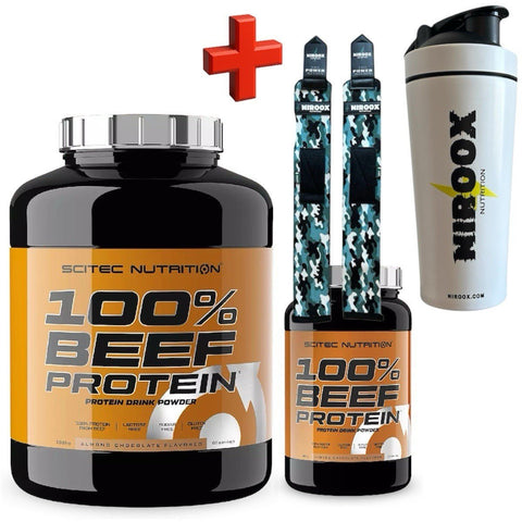Scitec 100% Beef Protein 900g 1800g laktosefreies Eiweißpulver Muskelaufbau NirooX