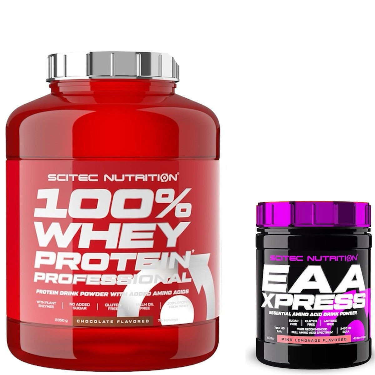 Scitec Nutrition 100% Whey Protein 2350g EAA Xpress 300g Bundle Regeneration NirooX