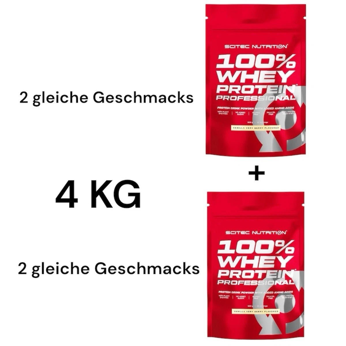 Scitec Nutrition 100% Whey Protein 4 x 1000g / 4 KG Eiweiß /+ Bonus - NirooX NutritionNirooX Nutrition