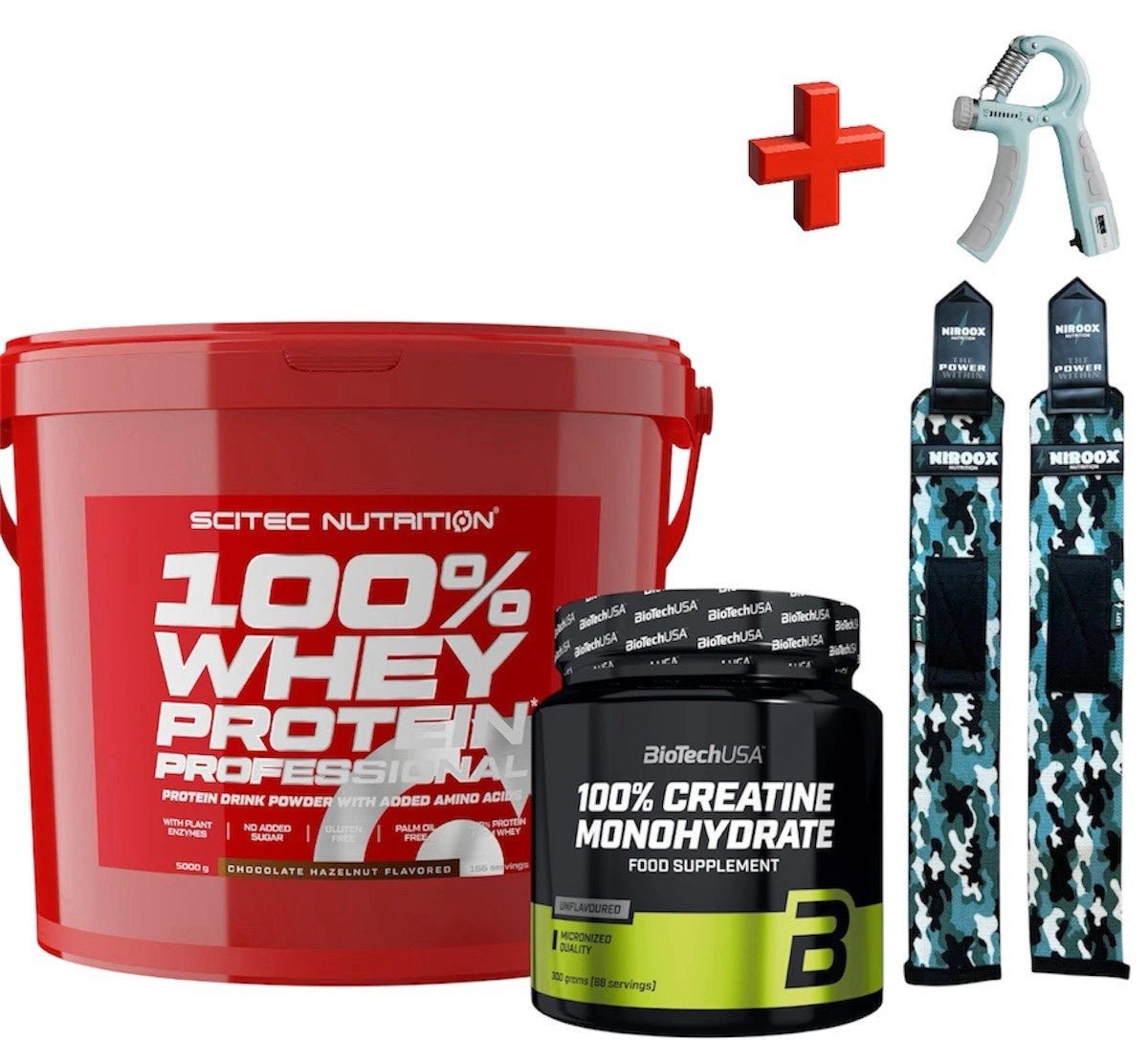 Scitec Nutrition 100% Whey Protein - 4kg + Biotech USA Creatine 300 gr + Bonus - NirooX NutritionNirooX Nutrition