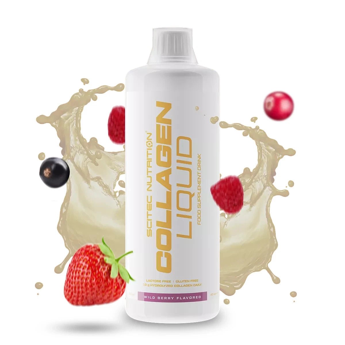 Scitec Nutrition Collagen Liquid 3x 1000ml Waldfrucht Bindegewebe/ total 3000 ml - NirooX NutritionNirooX Nutrition