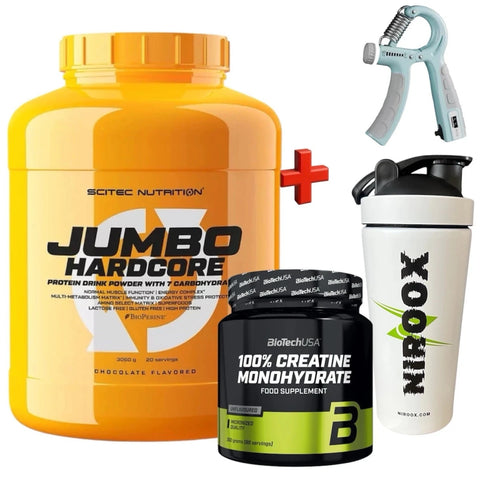 Scitec Nutrition Jumbo Hardcore 3060 g Weight Gainer + Creatine 300 gr+ Bonus - NirooX NutritionNirooX Nutrition